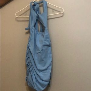 Baby blue home coming dress